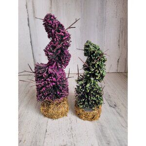 Dept 56 Halloween glitter spooky topiary Xmas village set‎